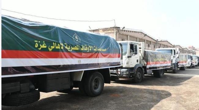 الأوقاف: إرسال 20 طنا من المساعدات الغذائية إلى غزة
