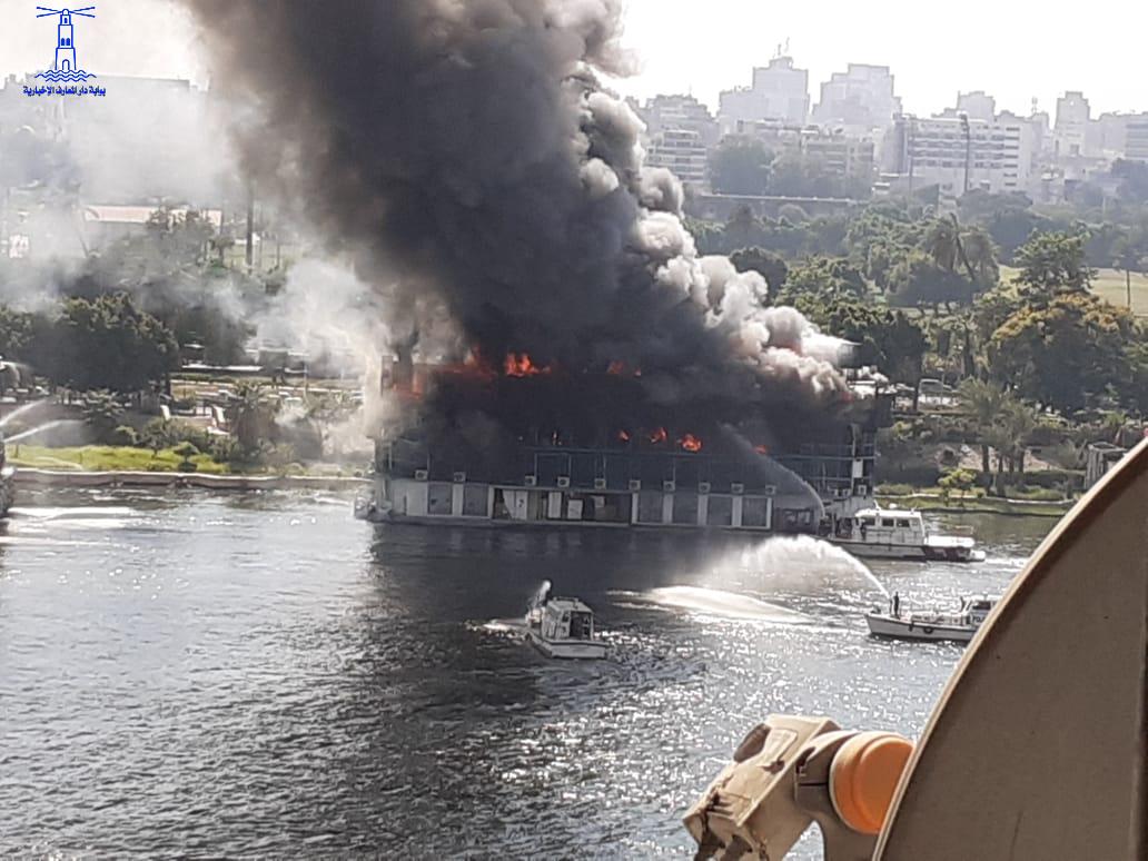  حريق الباخرة النيلية بالزمالك