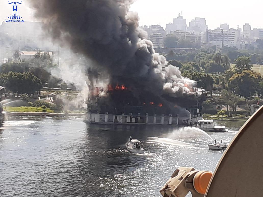  حريق الباخرة النيلية بالزمالك