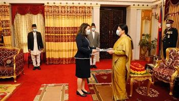   سفيرة مصر لدى نيبال تقدم أوراق اعتمادها لرئيسة الجمهورية