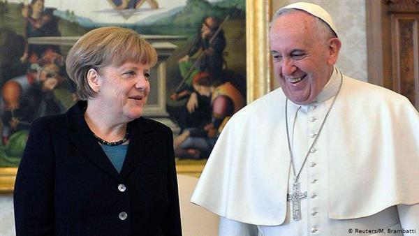 ميركل تلتقي بابا الفاتيكان ورئيس الوزراء الإيطالي الخميس