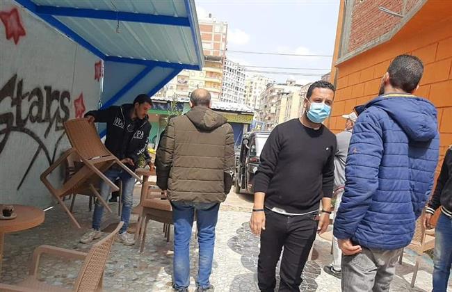إزالة ٢٠٠ حالة إشغال طريق بكفر الدوار 