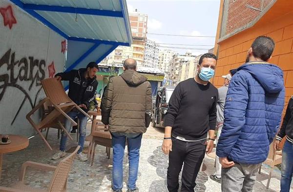 إزالة ٢٠٠ حالة إشغال طريق بكفر الدوار