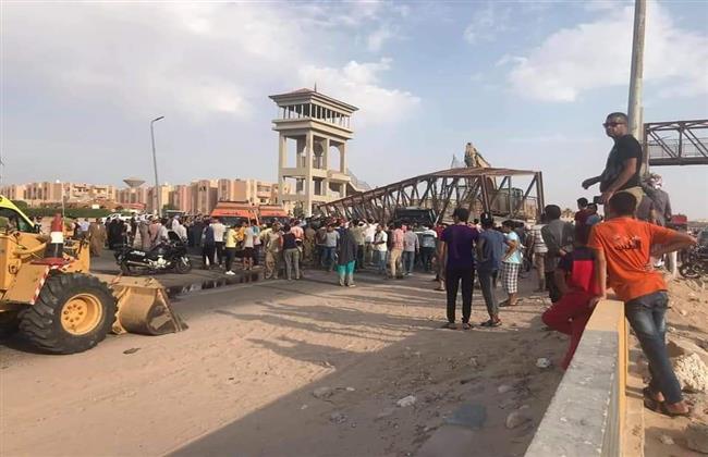 مصرع وإصابة 3 أشخاص إثر سقوط كوبري بطور سيناء