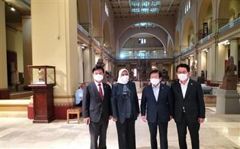   رئيس الجمعية الوطنية بكوريا الجنوبية يزور المتحف المصري بالتحرير