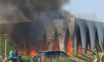   تفاصيل حريق القاعة الرئيسية للفعاليات بمهرجان الجونة السينمائي 