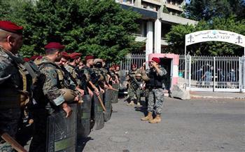 انتشار مكثف للجيش اللبنانى فى محيط قصر العدل