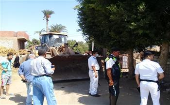 مراكز المنيا تزيل 57 حالة تعدٍ على أملاك الدولة
