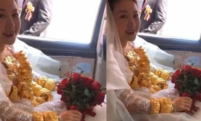  عروس ترتدى 60 كيلو جراما من الذهب ليلة زفافها.. فما القصة؟