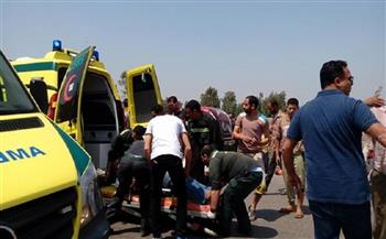   مصرع وإصابة 8 أشخاص في حادث تصادم بالطريق الأوسطي