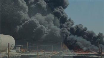   حريق منطقة جبل علي .. الصور الأولى