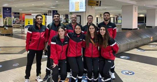 بعثة منتخب الريشة الطائرة تتوجه لأوغندا للمشاركة في بطولة إفريقيا