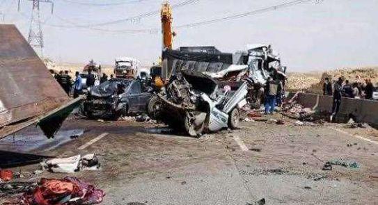 ارتفاع عدد ضحايا حادث الدائري الأوسطي إلى 19 شخصًا