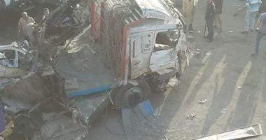 حادث الأوسطي.. الحزن يخيم على المنيا بعد مصرع ١٧ شخصا من أبنائها