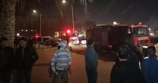 إخماد حريق التهم شقة سكنية في العجوزة
