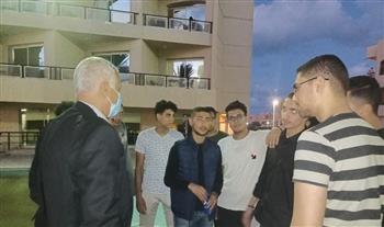  لمعرفة مشاكلهم.. جولة لرئيس جامعة العلمين على سكن الطلاب 