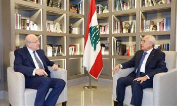   ميقاتي يبحث مع الرئيس السابق ميشال سليمان الأوضاع في لبنان