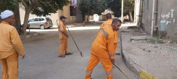 رفع 15 حالة إشغال من شوارع مدينة بني سويف