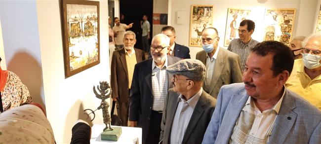 بالصور |  افتتاح معرض «القرية والأسطورة» بأتيليه العرب