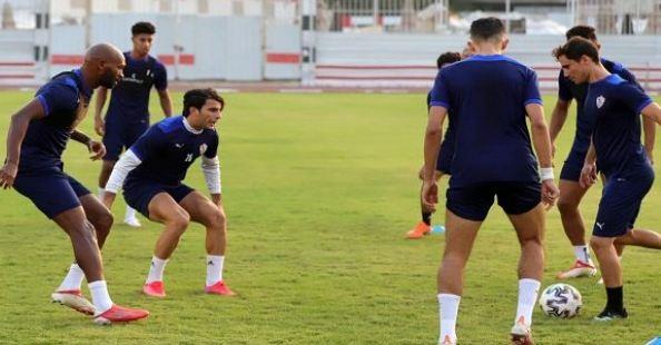 فقرة ترفيهية في مران الزمالك