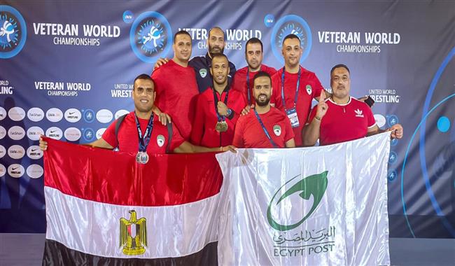 «البريد» يحصد ذهبية وفضيتين وبرونزية في ختام بطولة العالم للمصارعة باليونان