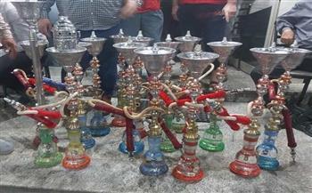 مصادرة ٣٠٠ شيشة وإزالة ٢٢٠ مخالفة فى حملة بكفر الدوار 