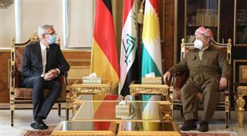 السفير الألماني لبارزاني: العراق وكردستان محط اهتمام بلادنا