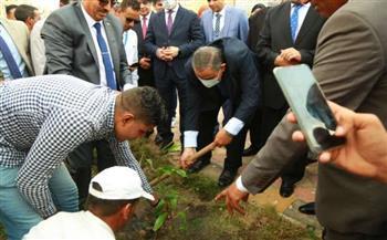 جامعة كفر الشيخ تدشن حملة لزراعة الاشجار المثمرة