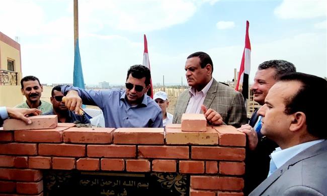 «صبحى وآمنة» يضعان حجر الاساس المنشأت الجديدة بوادي النطرون