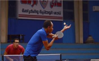 الزمالك يفوز على المعادى فى تنس الطاولة ويتصدر الدورى