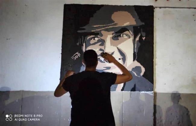 أحمد هشام.. شاب يحول قريته لمعرض جرافيتى بالدقهلية