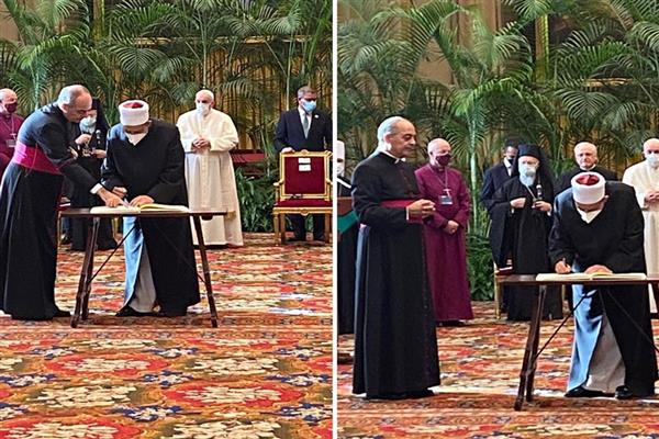 الإمام الأكبر يوقع على نداء قادة الأديان بشأن التغير المناخي