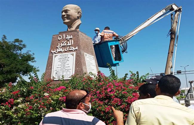 تنفيذ أعمال تنظيف وصيانة التماثيل من خلال لجنة متخصصة