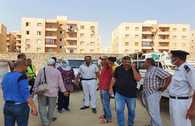 بالصور.. المرافق تقود حملة لرفع الإشغالات بحلوان