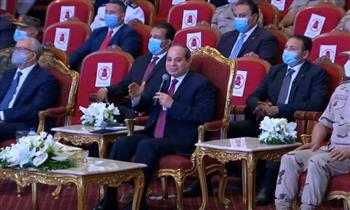   السيسي : قضية مصر بناء الوعي والحفاظ على وطننا ومقدرات شعبنا