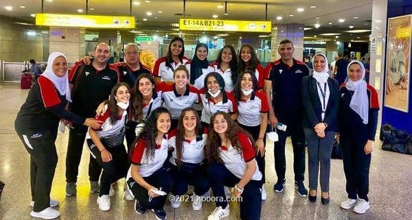 بعثة منتخب مصر للناشئات تحت 20 سنة تصل الى الكونغو