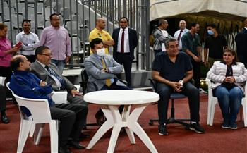   وزير الرياضة يشهد مران المنتخب الوطني في برج العرب استعدادا لمباراة ليبيا