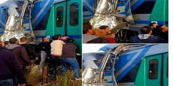   شاهد|| إصابة 33 شخص فى حادث اصطدام قطارين بتونس