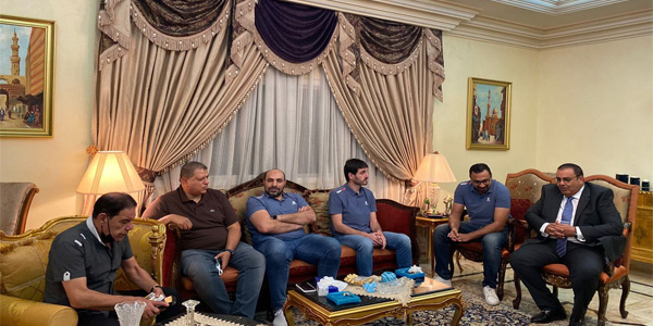 قنصل مصر بالسعودية يقيم مأدبة عشاء لبعثة يد الزمالك