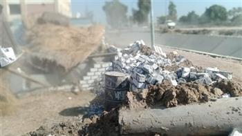 إزالة 59 حالة تعدى بإجمالي مساحة 4118 م2 بالبحيرة