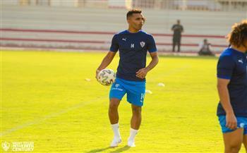 صور|| إحماء لاعبي الزمالك استعدادا لودية الاتحاد الليبي