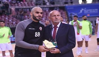 كريم هنداوي يحصد جائزة الأفضل في لقاء يد الزمالك والوحدة السعودي بـ«سوبر جلوب»