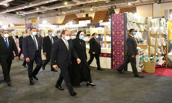 افتتاح الرئيس السيسي معرض "تراثنا" للحرف اليدوية يتصدر اهتمامات الصحف