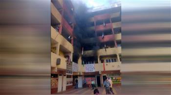  السيطرة على حريق بمدرسة فى الهرم