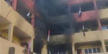   التحريات: ماس كهربائى يتسبب في نشوب حريق داخل مدرسة بالهرم
