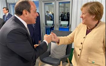   الرئيس السيسي يلتقي المستشارة الألمانية أنجيلا ميركل