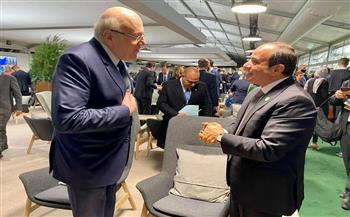   السيسي يلتقي رئيس الوزراء اللبناني