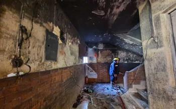   حريق هائل بمدرسة الأورمان بالعمرانية والحماية المدنية تسيطر عليه ||صور