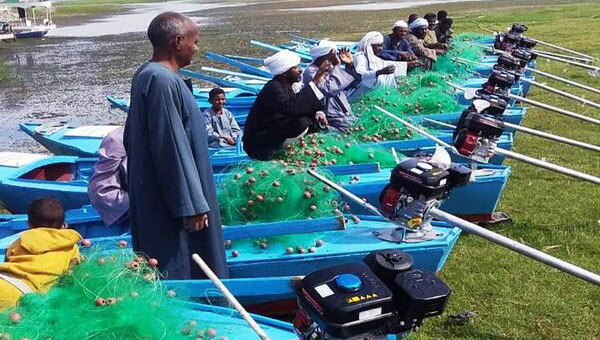 تدشين 11 قارب صيد لأبناء قرية "المنصورية بدراو"