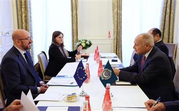  أبو الغيط يجتمع مع شارل ميشيل رئيس المجلس الأوروبي 